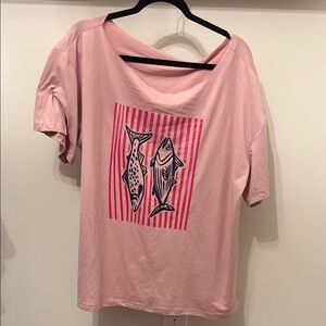 Pink Graphic Women’s Top